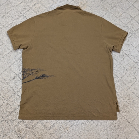 Polo Ralph Lauren Shirt Mens XL Brown Polo Africa Safari Silhouette Tribal AOP - Picture 7 of 7